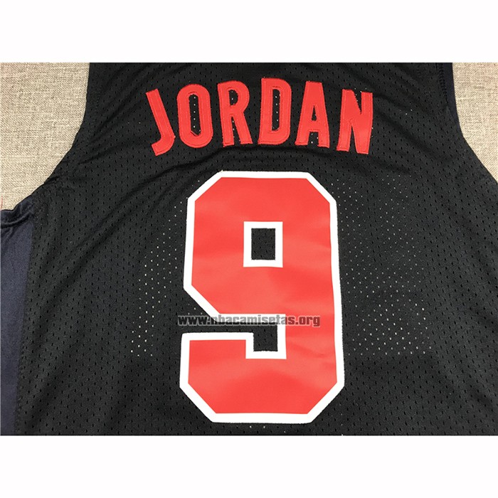 Camiseta USA 1992 Michael Jordan NO 9 Negro